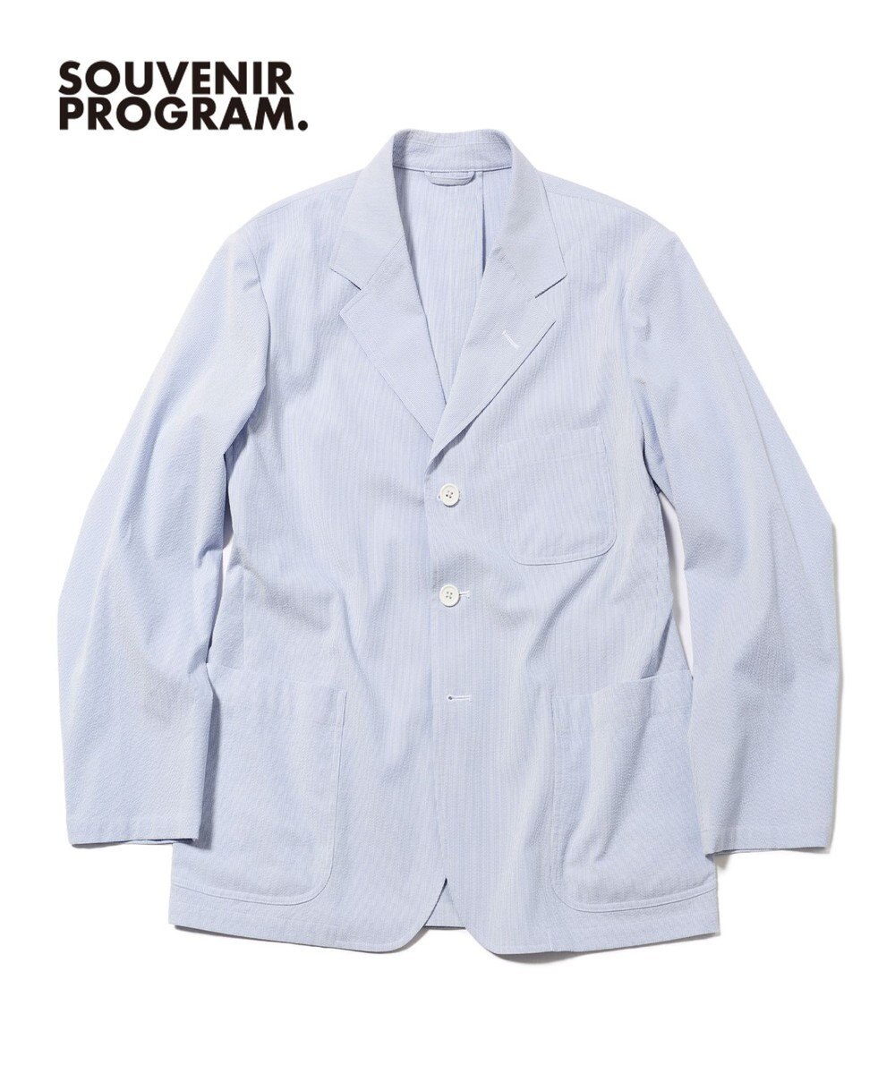 J.PRESS MEN 【J.PRES ORIGINALS】【UNISEX】Cordlane Seersucker 3B Sack Jacket 