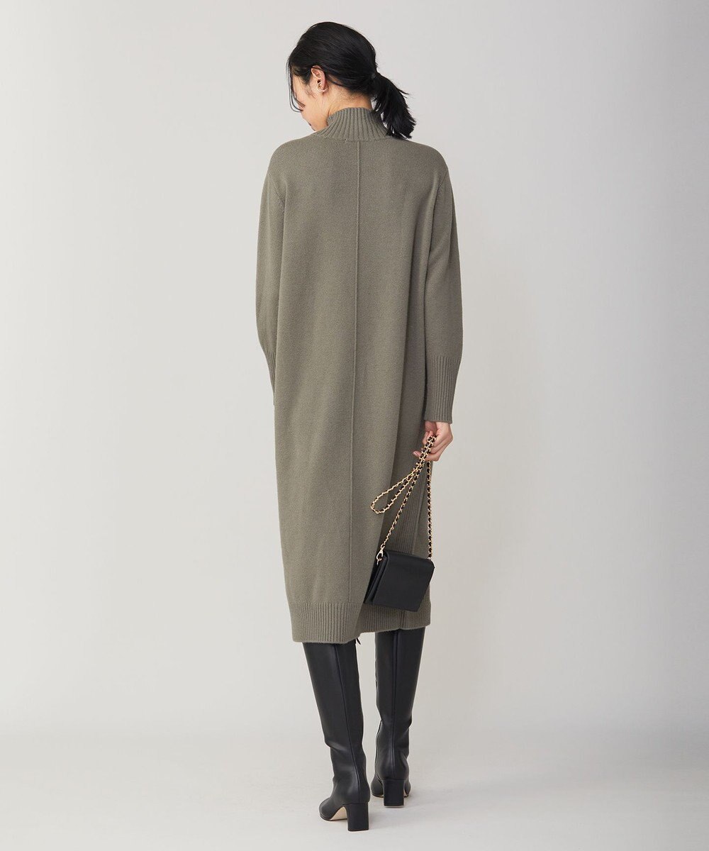 ICB L 【WEB限定カラーあり】 ソフトカシミヤミックス ハイネックワンピース 