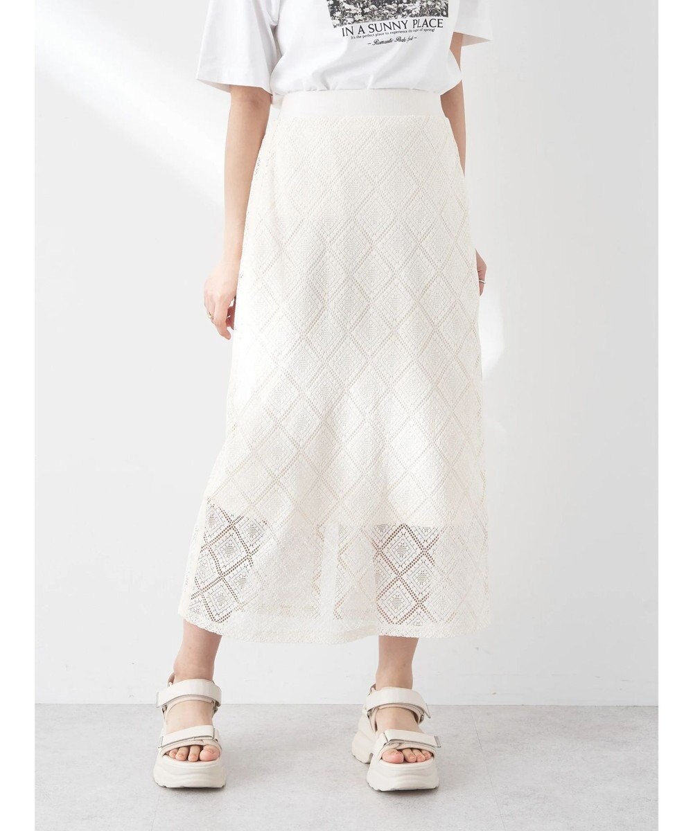 earth music&ecology モチーフナロースカート 