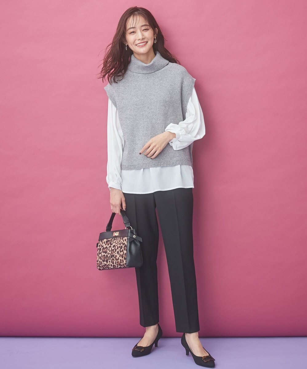 ANY SIS 【蓄熱効果】サーモトロン 2WAYストレッチ テーパードパンツ 