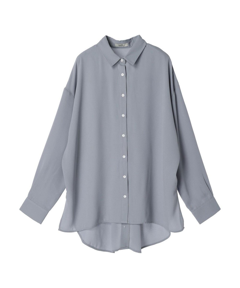 earth music&ecology バックボタンチュニック 