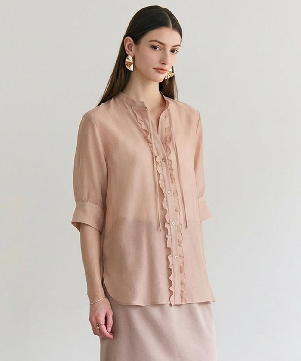 BEIGE， AMARYLLIS / フリルリボン ブラウス 