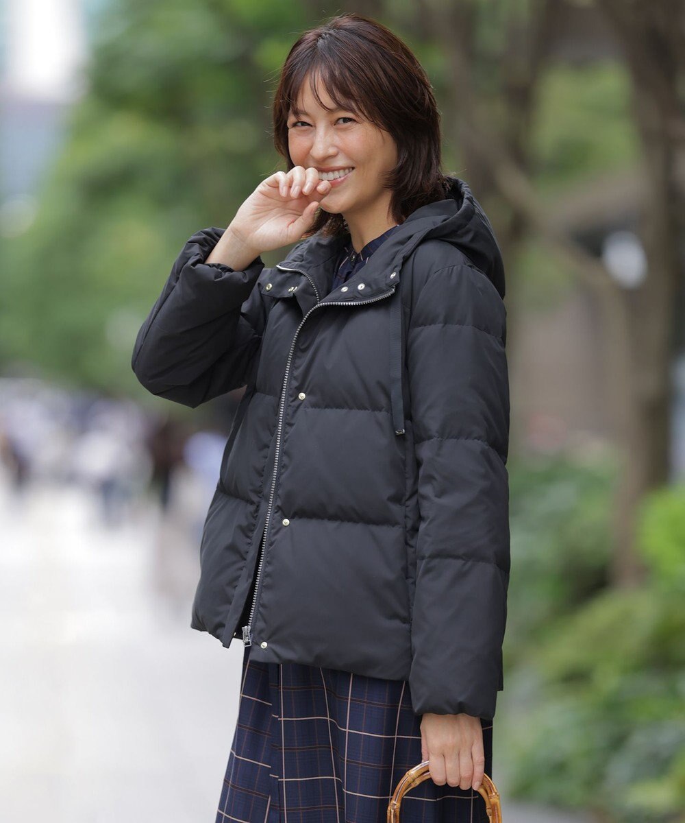 J.PRESS LADIES S 【洗える】タフタダウン ショート丈 コート 