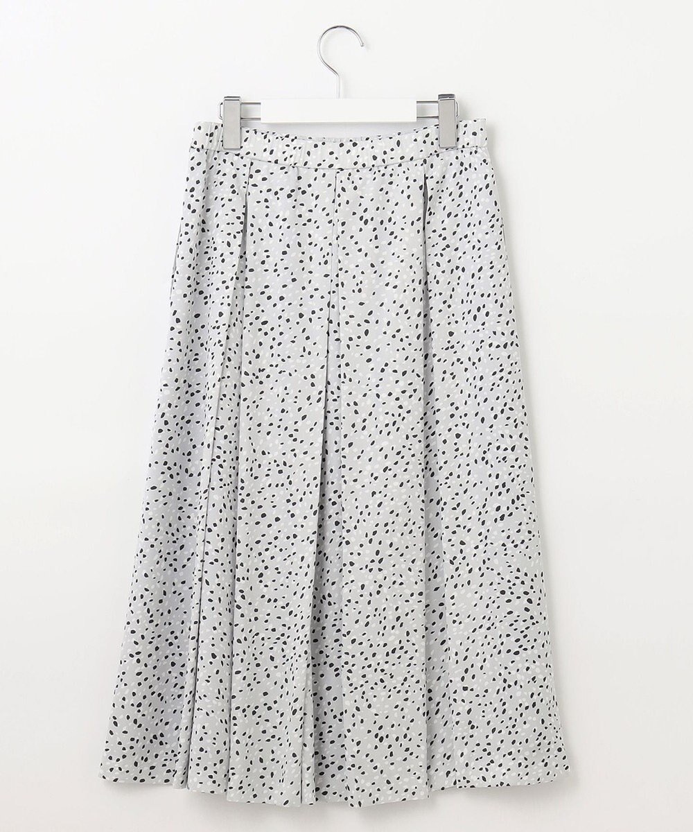 自由区 【XSサイズ～/洗える】フローイングドットプリント スカート 