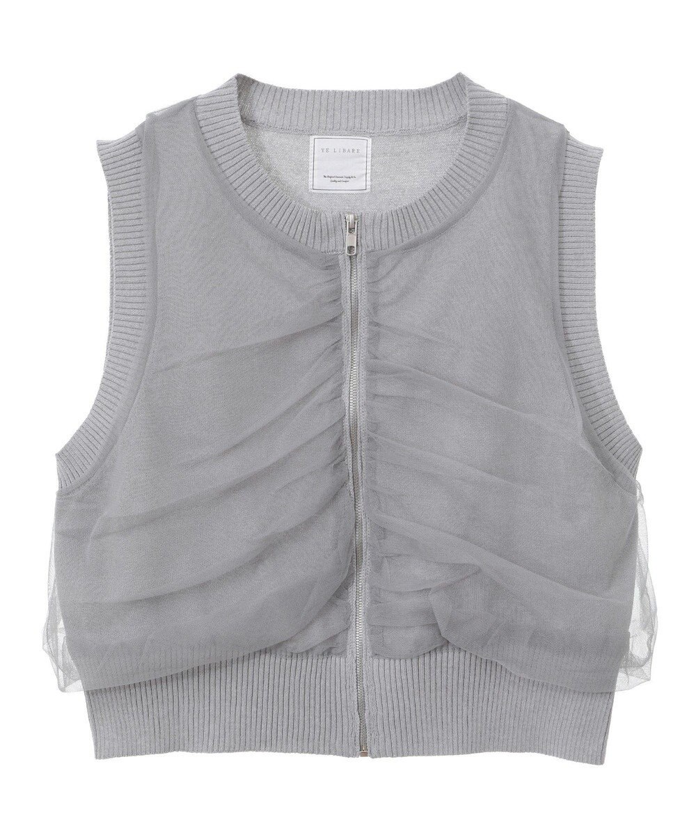 Green Parks チュールドッキングニットｚｉｐベスト 