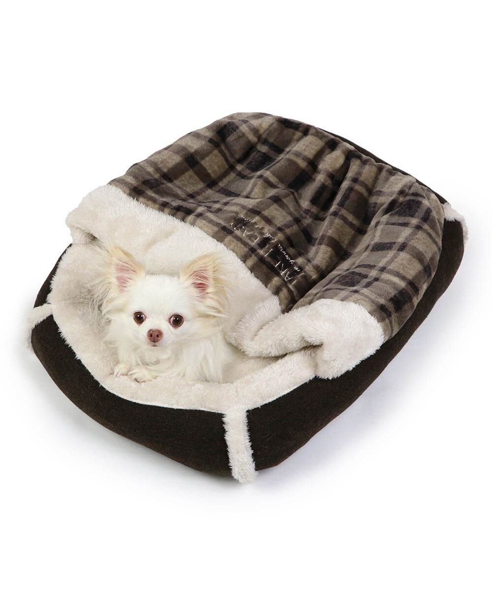 PET PARADISE ペットパラダイス 四角寝袋 遠赤外線 《チェック柄》 45×57cm 