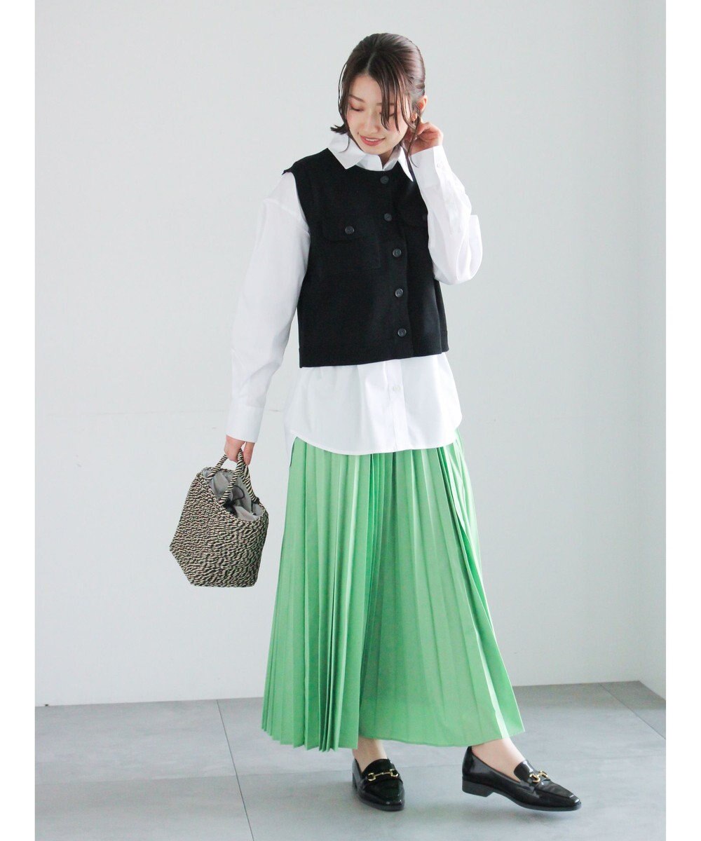 Te chichi ポケット付きニットベスト 