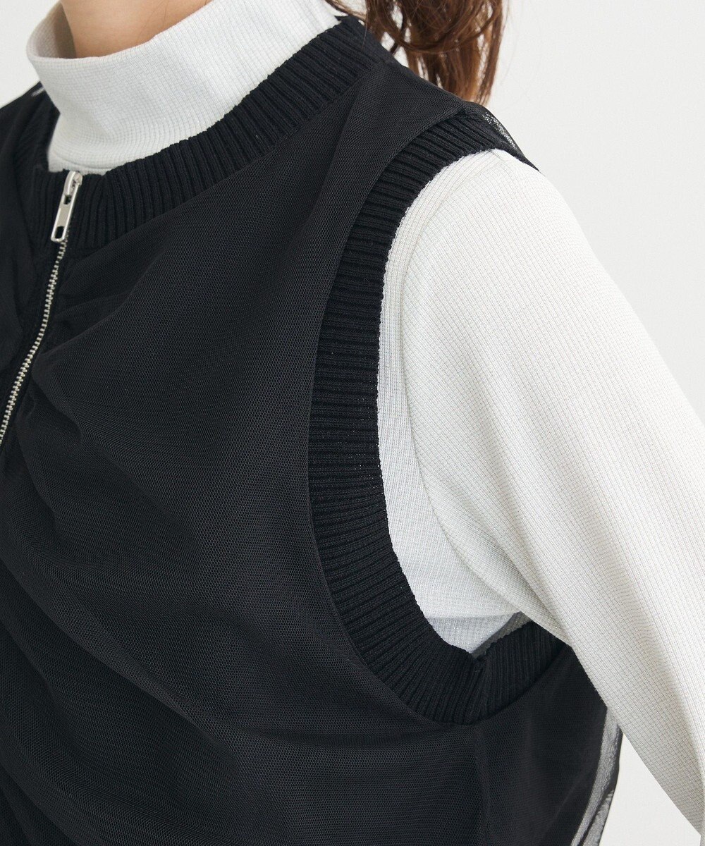 Green Parks チュールドッキングニットｚｉｐベスト 