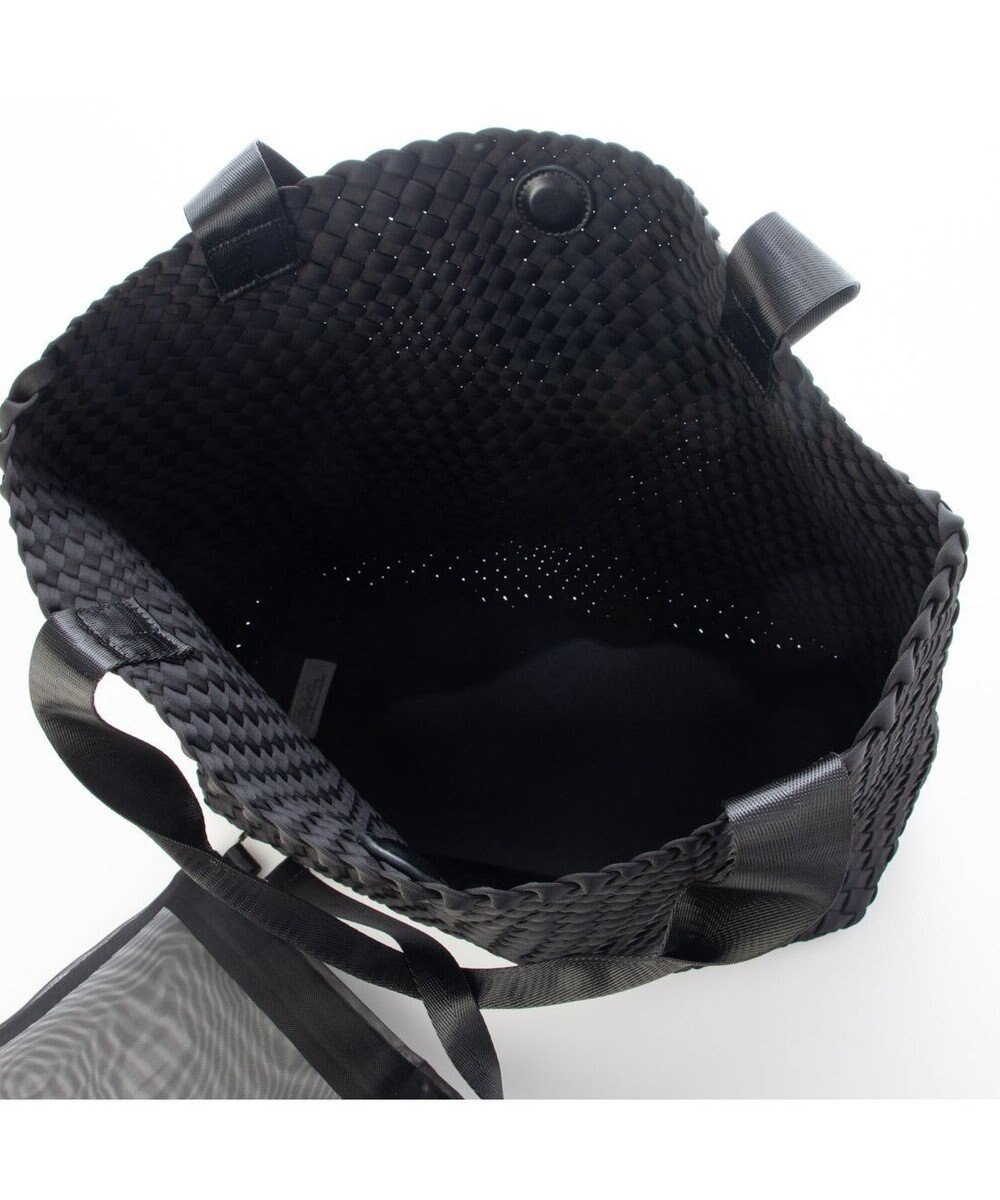 UNBILLION ポーチ付きネオプレーンメッシュビッグトートバッグ 