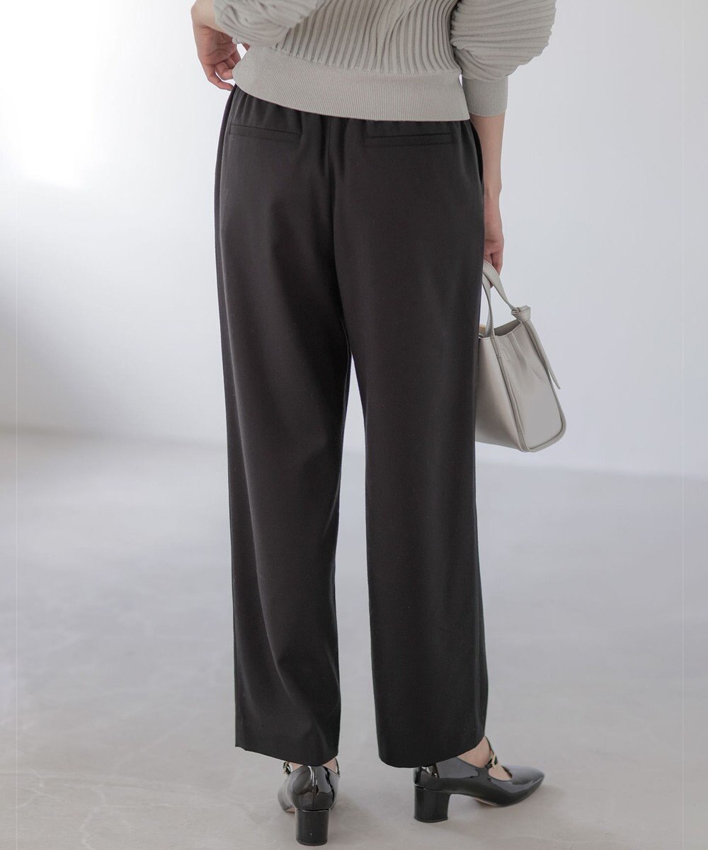 組曲 L 【加藤ローサさん着用】ツイル起毛ストレート パンツ 