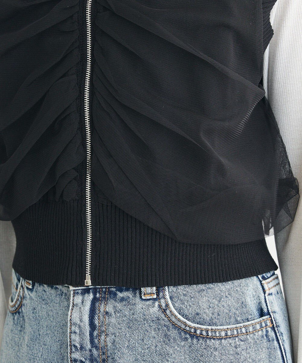 Green Parks チュールドッキングニットｚｉｐベスト 