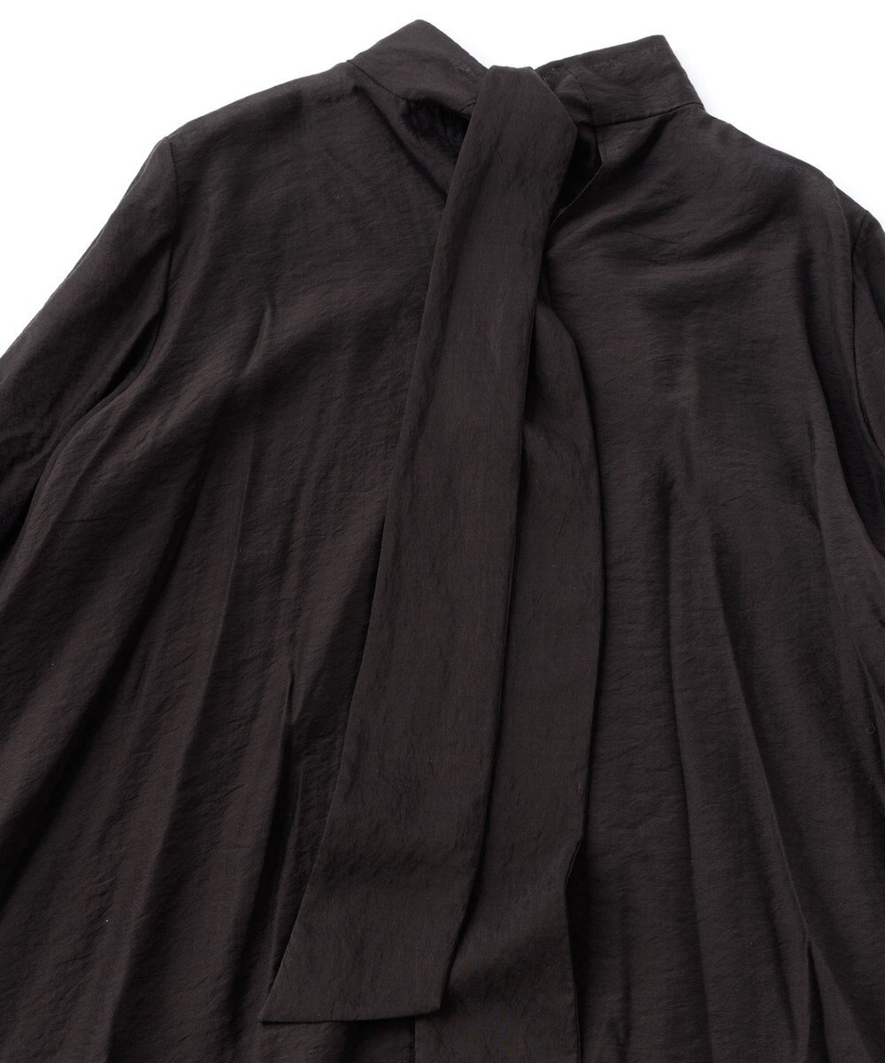 UNFILO イージーケア ボウタイ ブラウス 