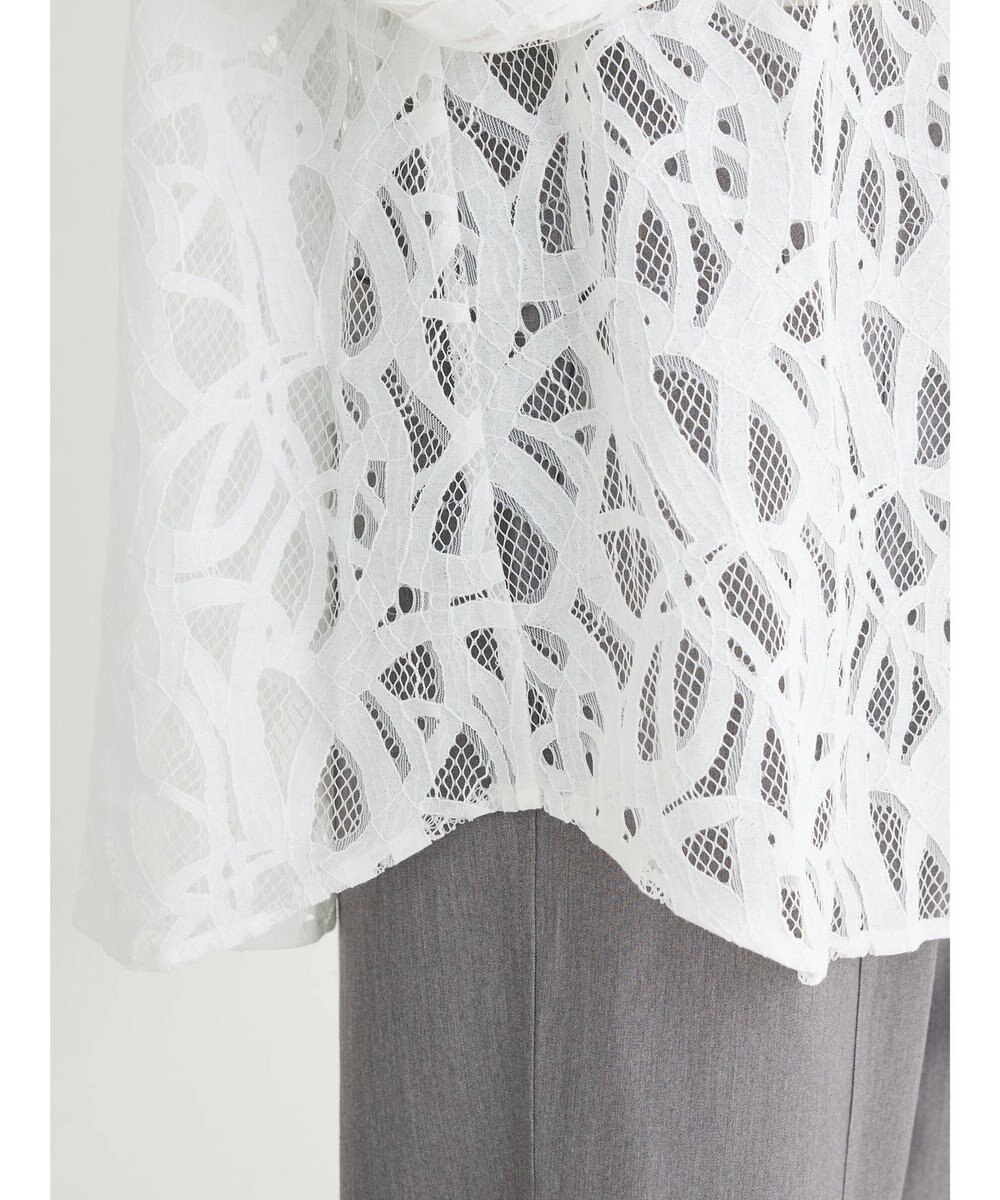 Green Parks ・ＥＬＥＮＣＡＲＥ　ＤＵＥ　レースバンドカラーブラウス 