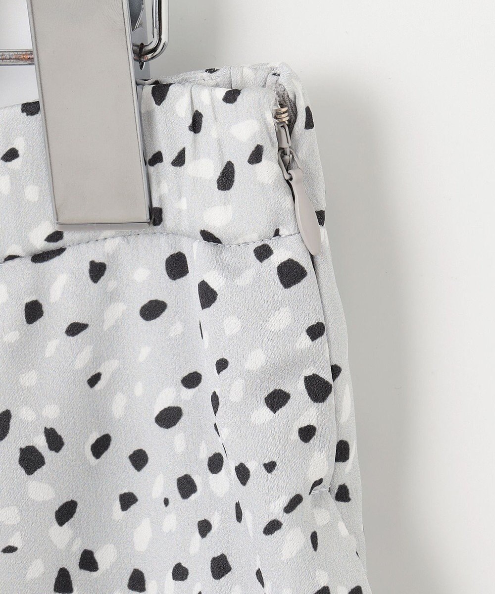 自由区 【XSサイズ～/洗える】フローイングドットプリント スカート 