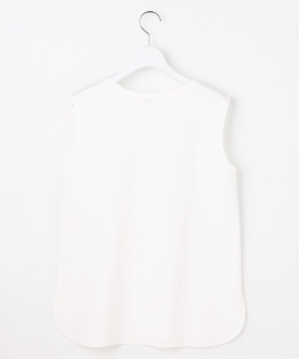 J.PRESS LADIES コットンスムース ノースリーブ シャツテール カットソー 