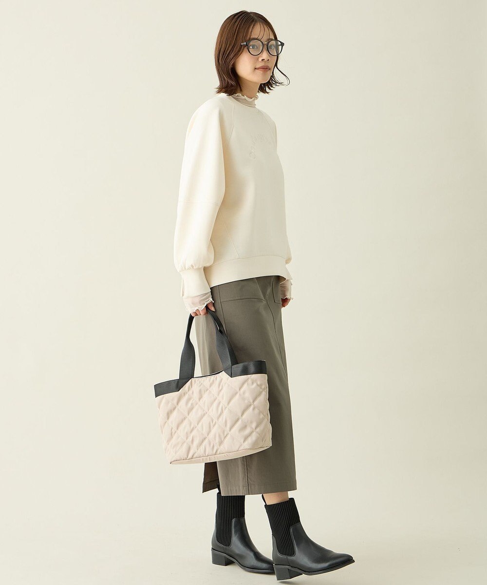 ANY L ロゴ刺繍ダンボールトレーナー 