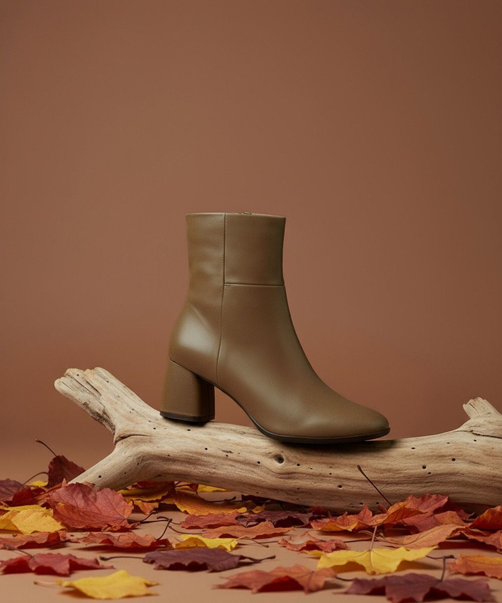 APOM 本革シープスキンサイドジップアンクルブーツ 60 