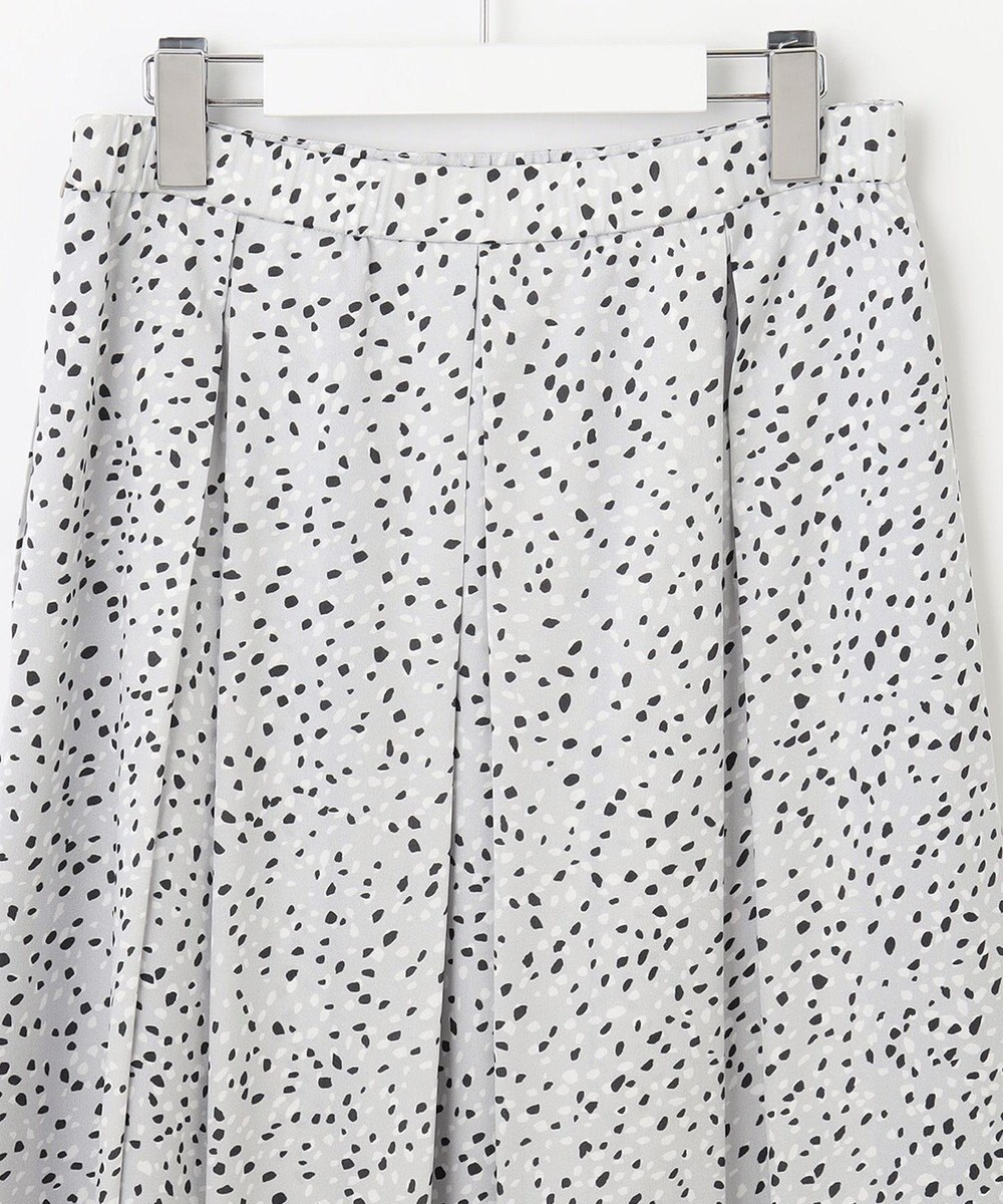 自由区 【XSサイズ～/洗える】フローイングドットプリント スカート 