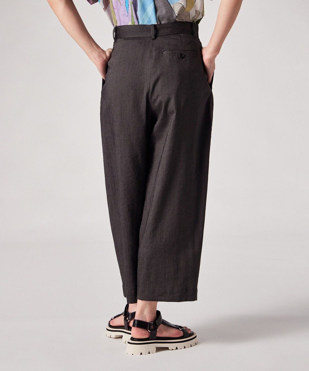 Paul Smith レーヨンリネン コクーンシルエット タックパンツ 