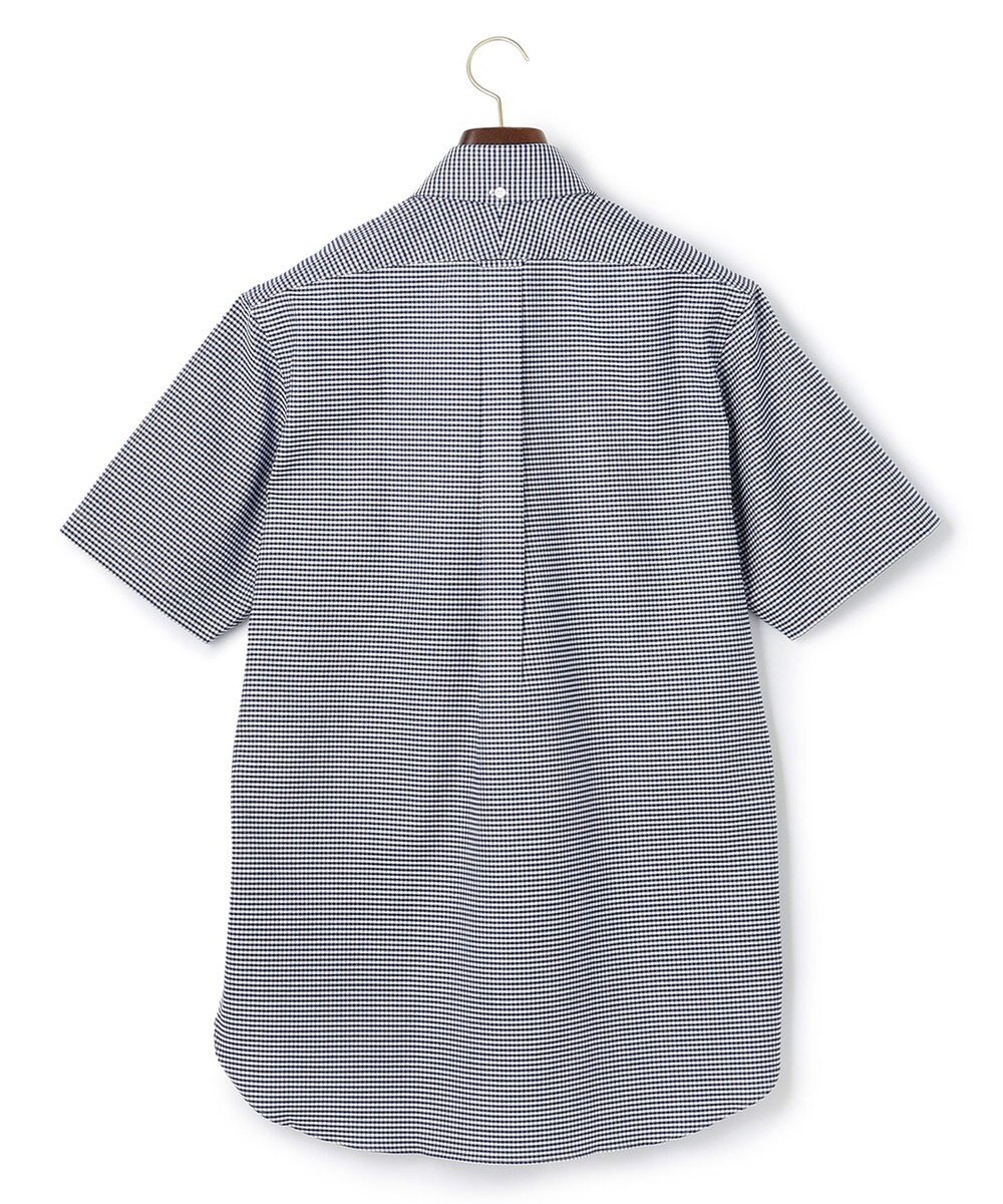 J.PRESS MEN 【PREMIUM PLEATS / 形態安定】ギンガムチェック 半袖シャツ / B.D. 