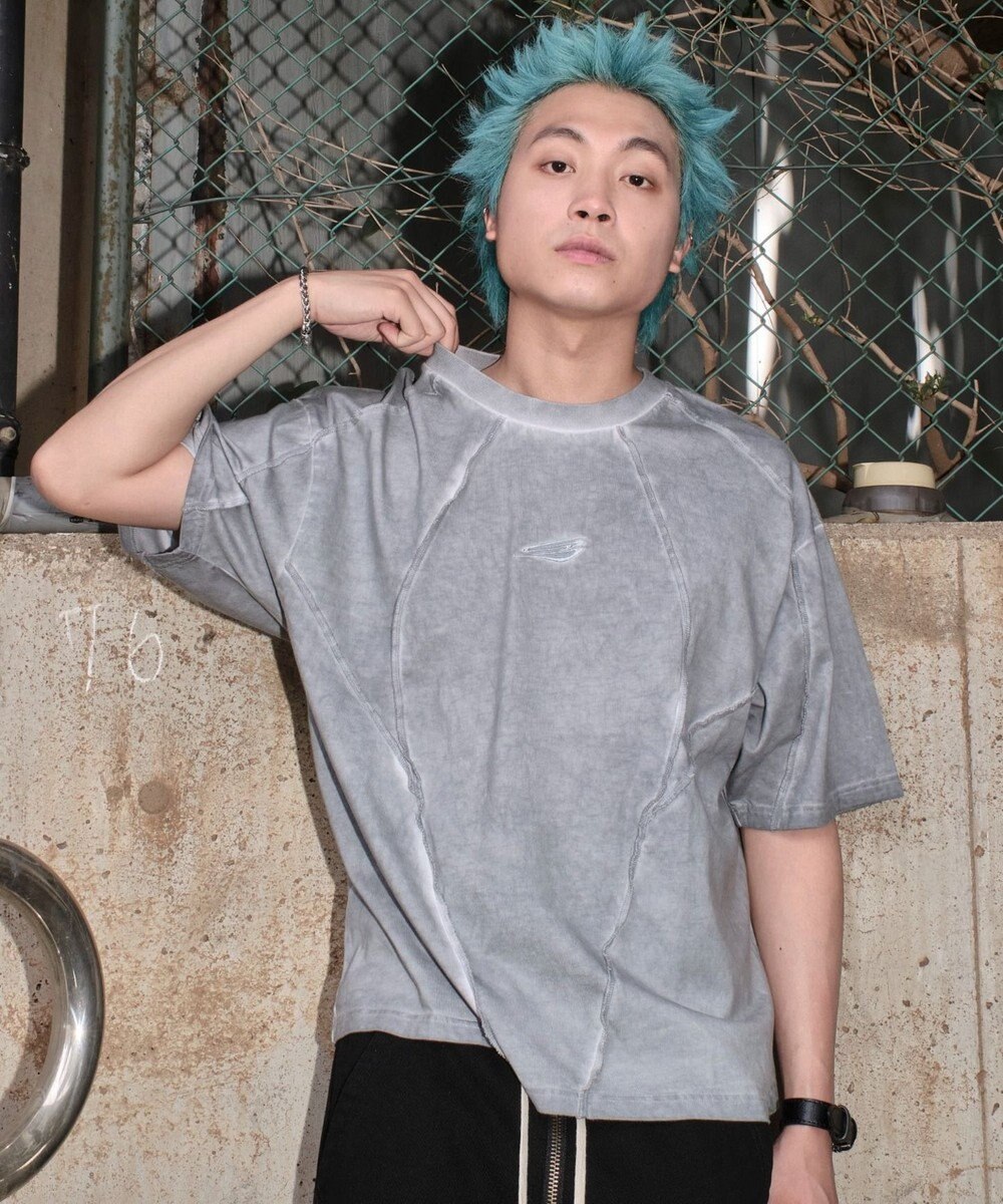 WEGO 【ユニセックス着用ITEM/MLサイズ展開】コールドダイスウィッチングロゴT（SS） 