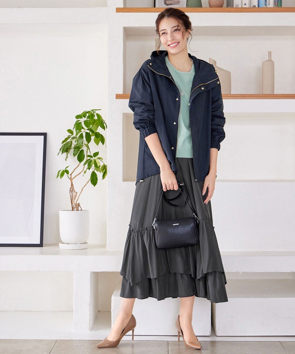 Tiaclasse 【新色追加・洗える】撥水ドロストマウンテンパーカー 