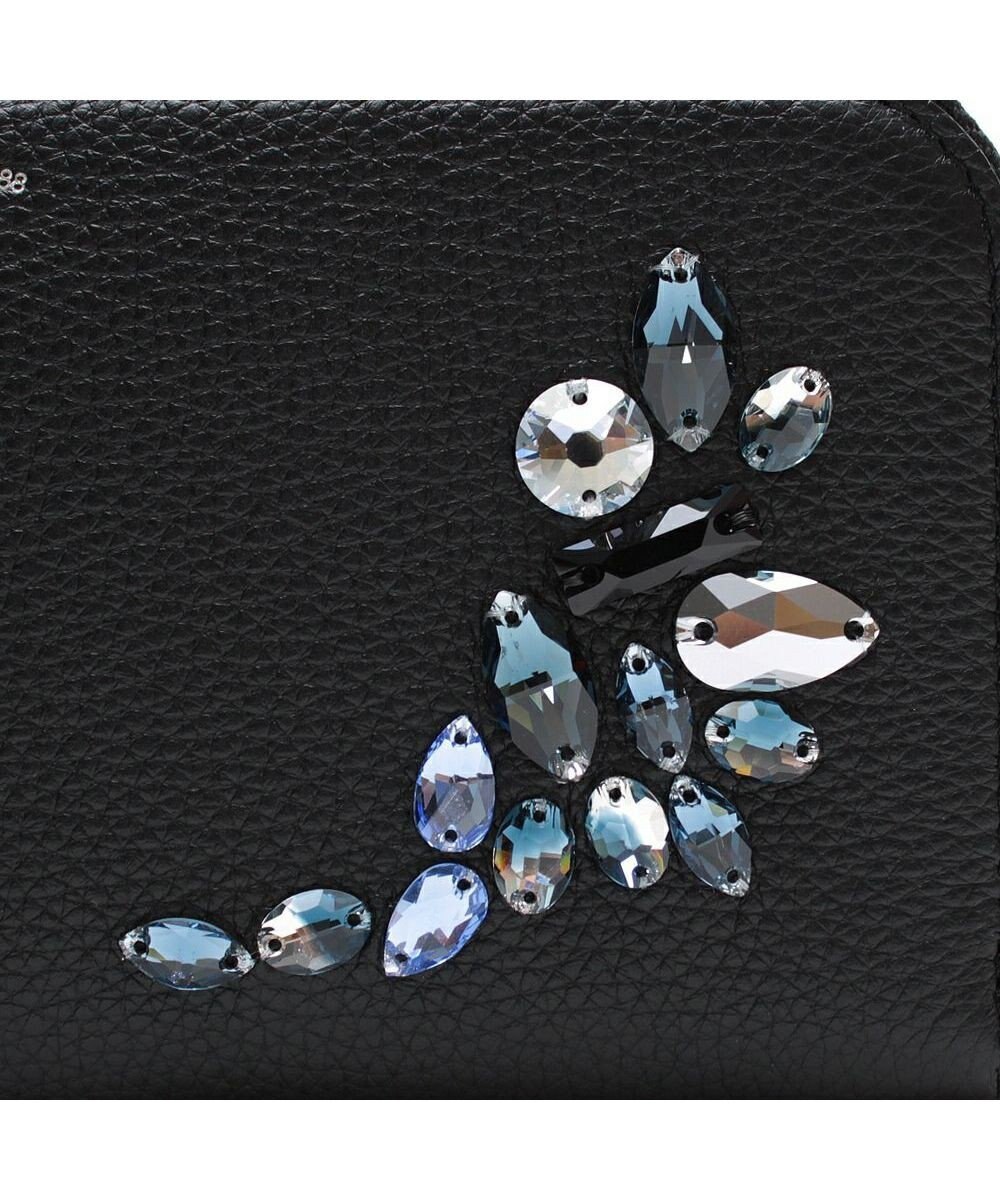 A.D.M.J. 【牛革】モーツァルト クリスタルソーイング ラウンドウォレット 