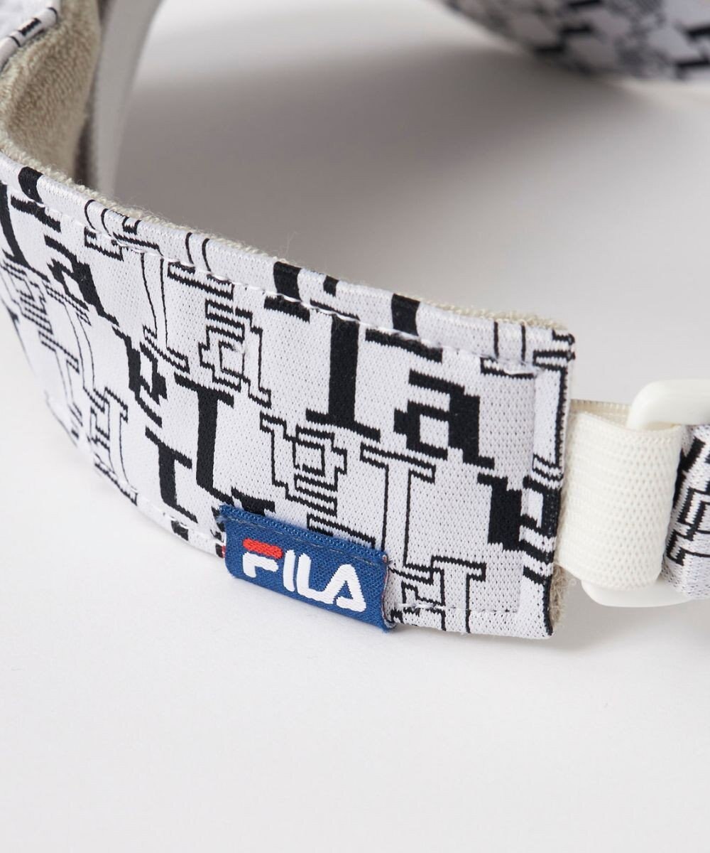 FILA GOLF／marie claire 【FILA GOLF】取り外し可能リボン付きサンバイザー 