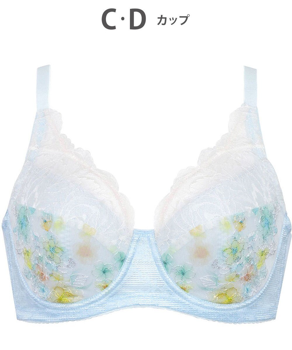 Wing ブラジャー 夏のブラストレスから解放 汗の不快感を軽減(カップ肌側・ワイヤーループ・バック) 背中すっきり 【ときはなつブラ】 フルカップ KB2172 ウイング／ワコール 