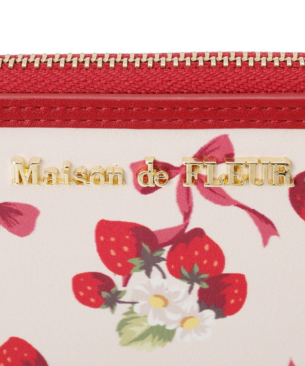 Maison de FLEUR いちご柄フラグメントケース 