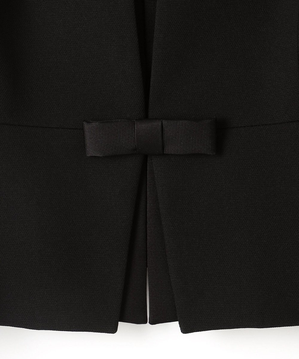 自由区 FORMAL 【ウォッシャブル対応】ドビーボーダーリボン ジャケット+ワンピース 