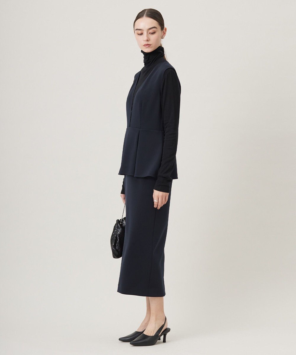 ICB 【洗える】ミリオーネダンボールニット  ジャンパースカートワンピース 