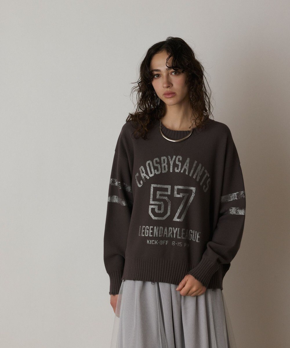 GRACE CONTINENTAL ナンバリングニットトップ 