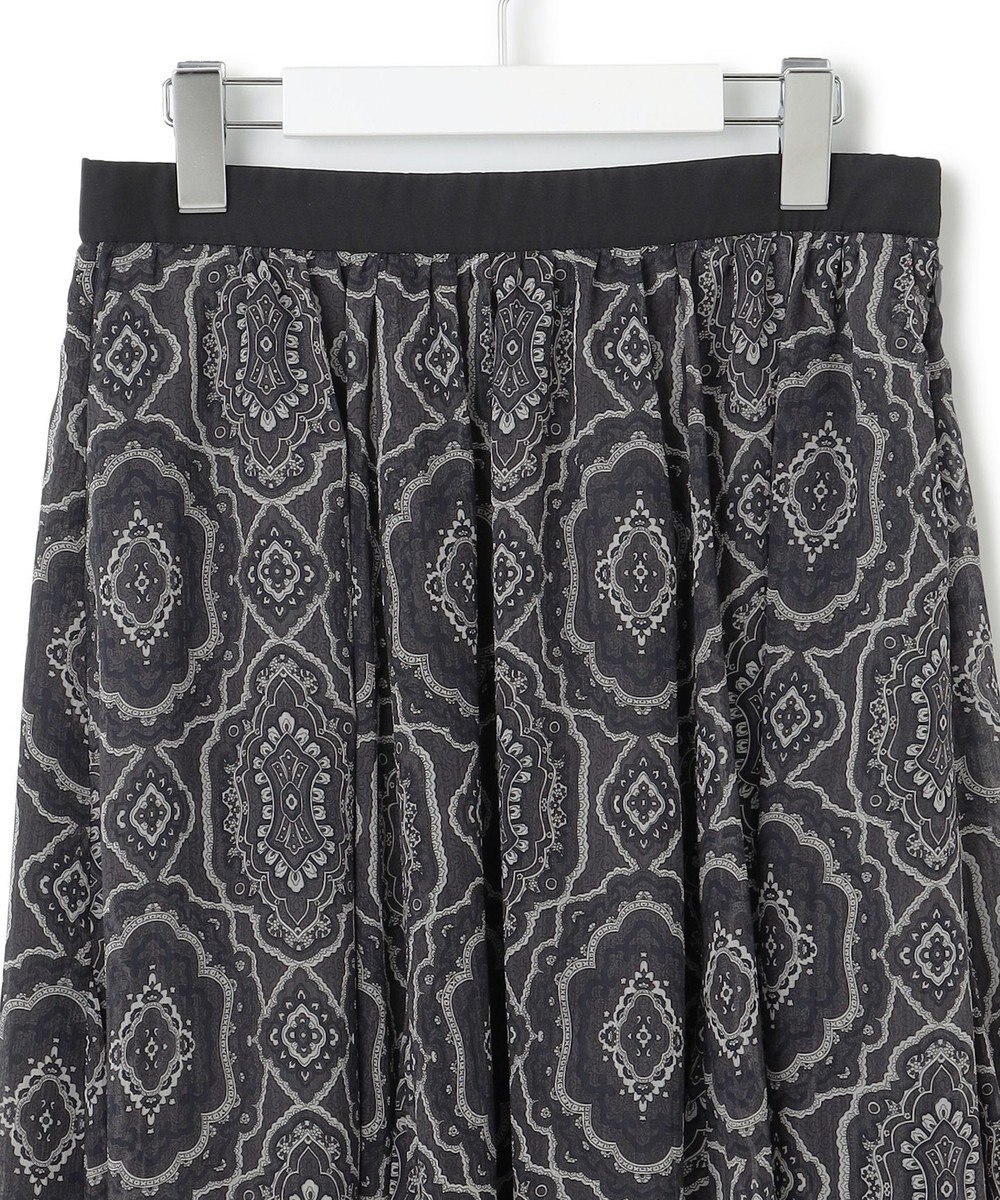 23区 S オーナメントプリント ギャザースカート 