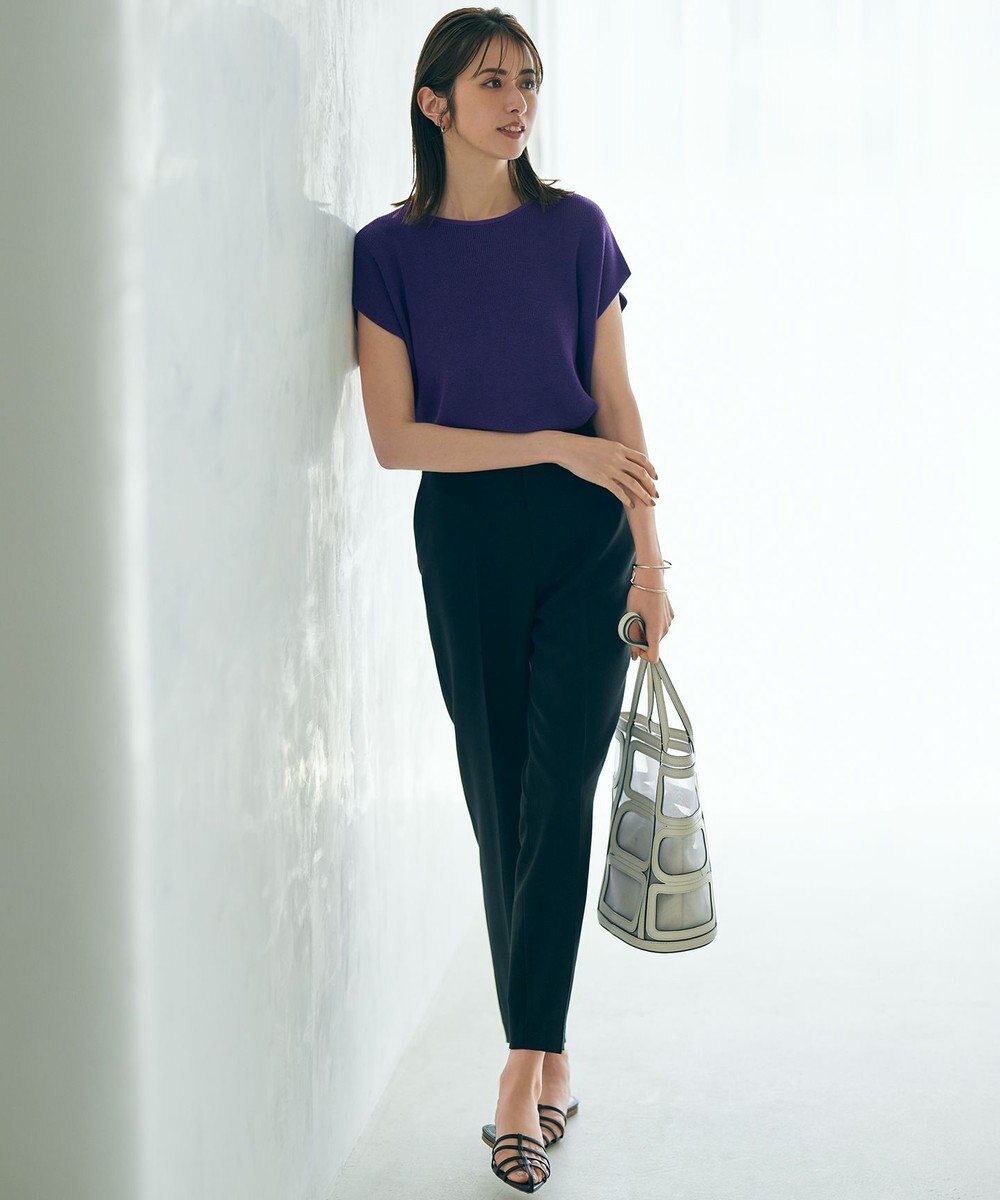 23区 【洗える】トロピカル2WAYストレッチ テーパード パンツ 