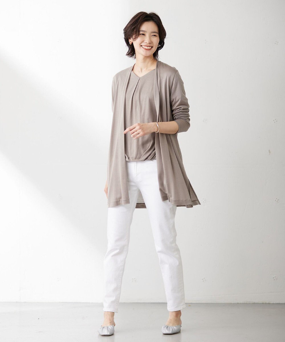 J.PRESS LADIES 【洗える】BASIC STRETCH DENIM スキニー パンツ 