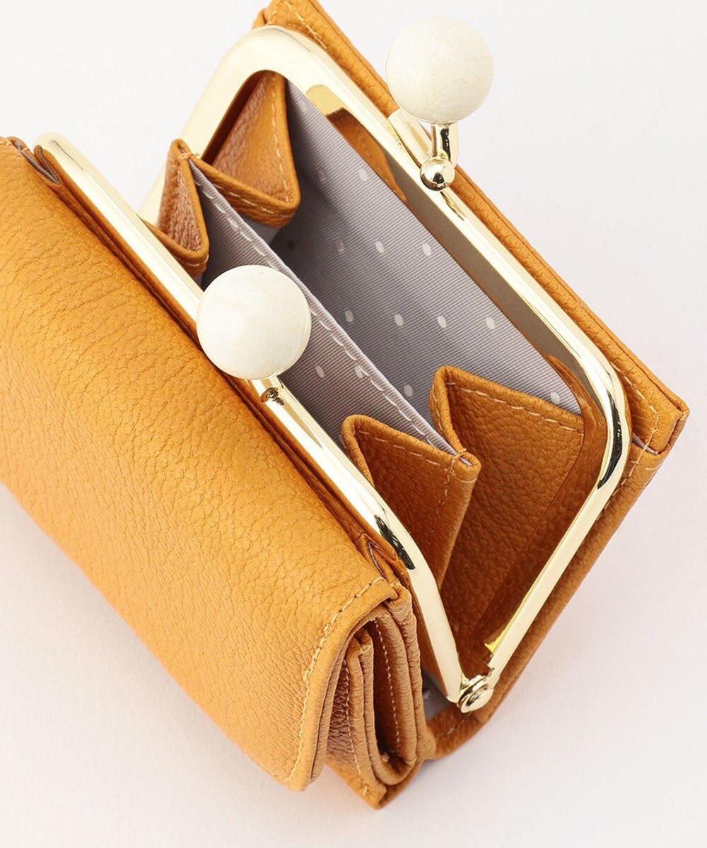 UNBILLION perche アクリル玉三つ折りミニサイフ 