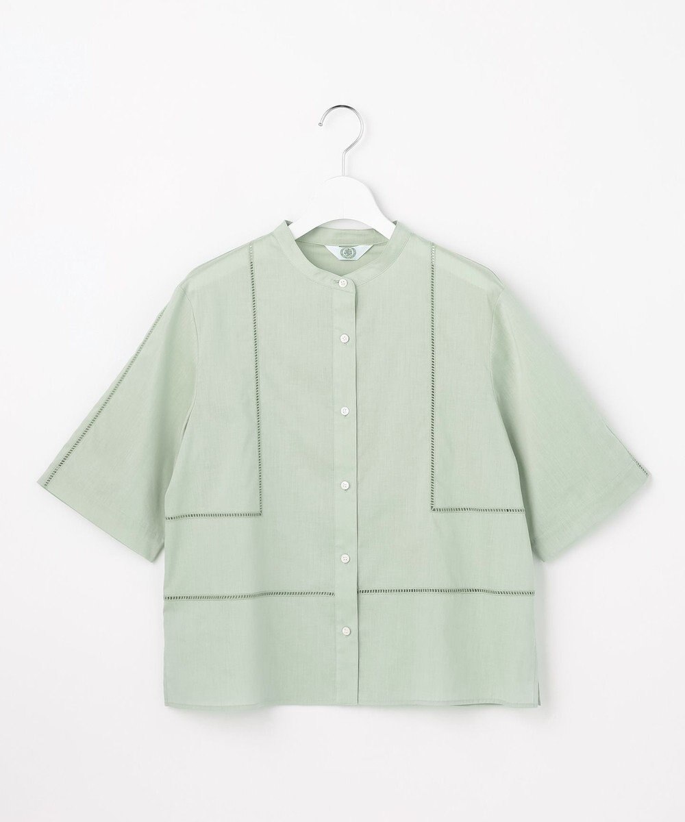 J.PRESS LADIES S 【WEB限定カラーあり・一枚で着映え】ラミー ポプリン ボクシーシャツ 