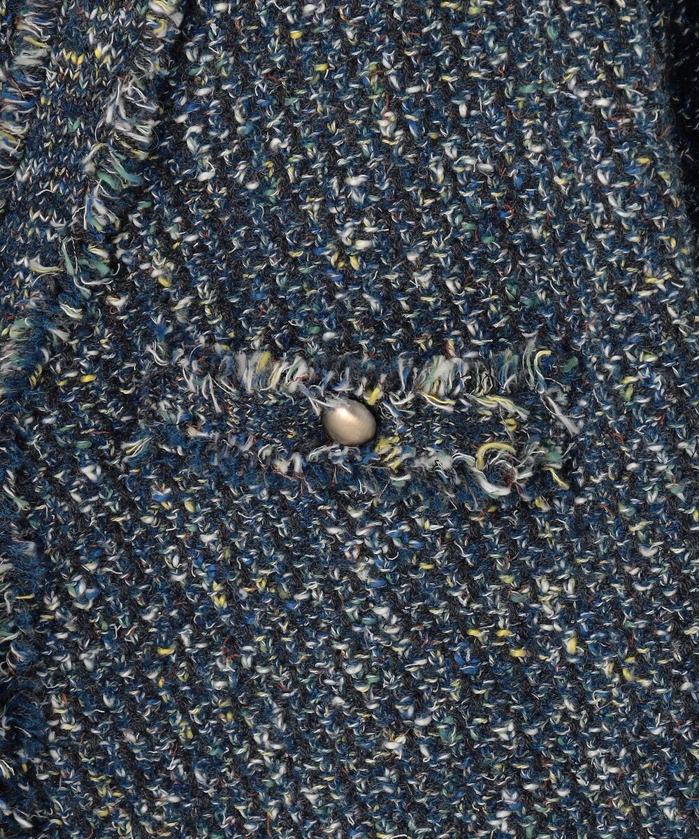 自由区 ミックスツイードニット   カーディガン 