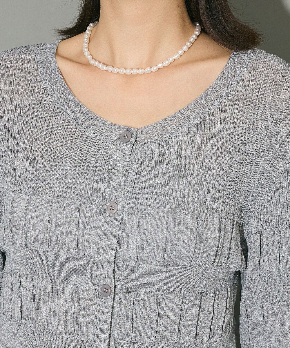 Green Parks プリーツニットカーディガン 