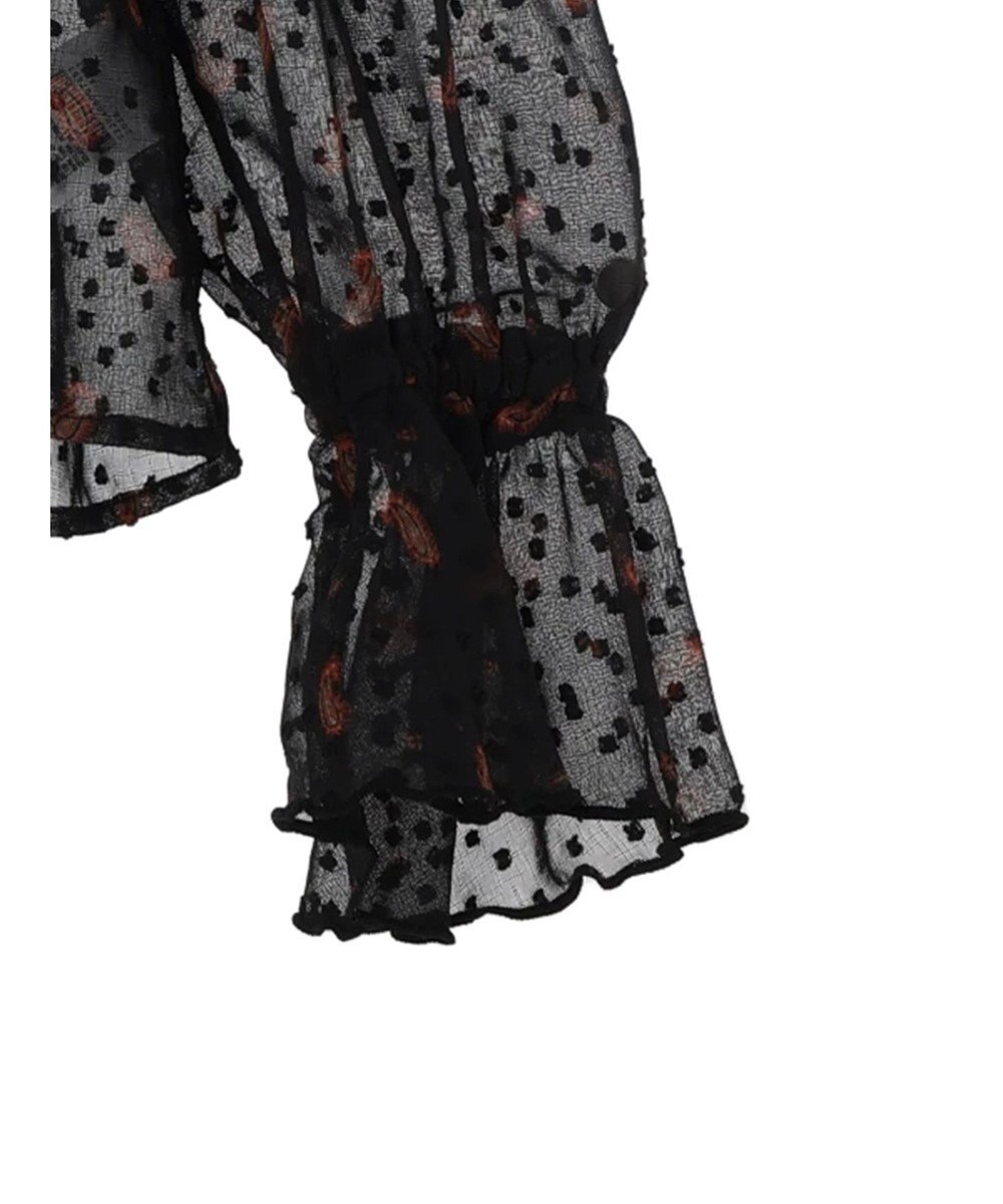 AMERICAN HOLIC ドビーシフォンフリルブラウス 