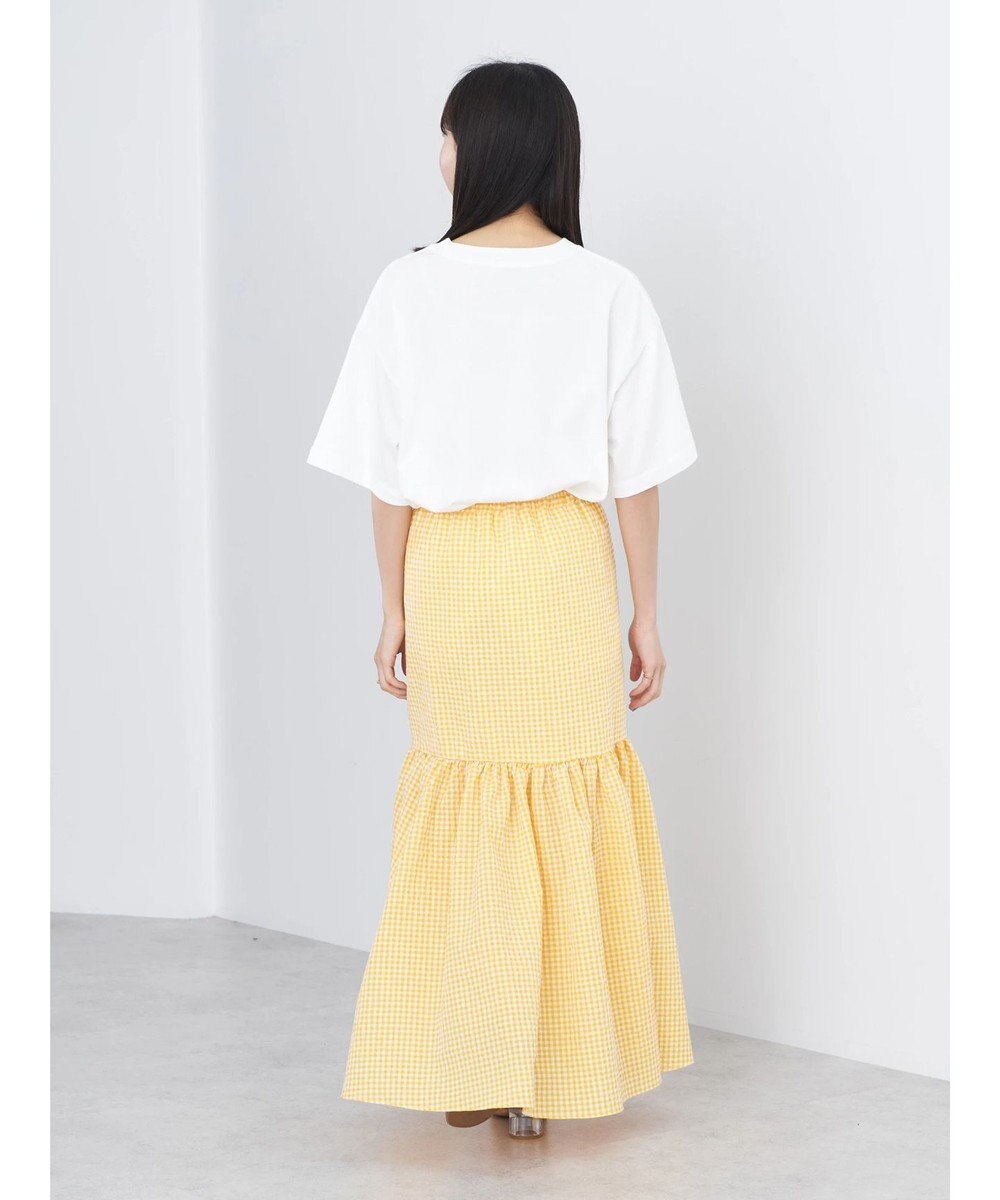 earth music&ecology ギンガムチェックマーメイドスカート 
