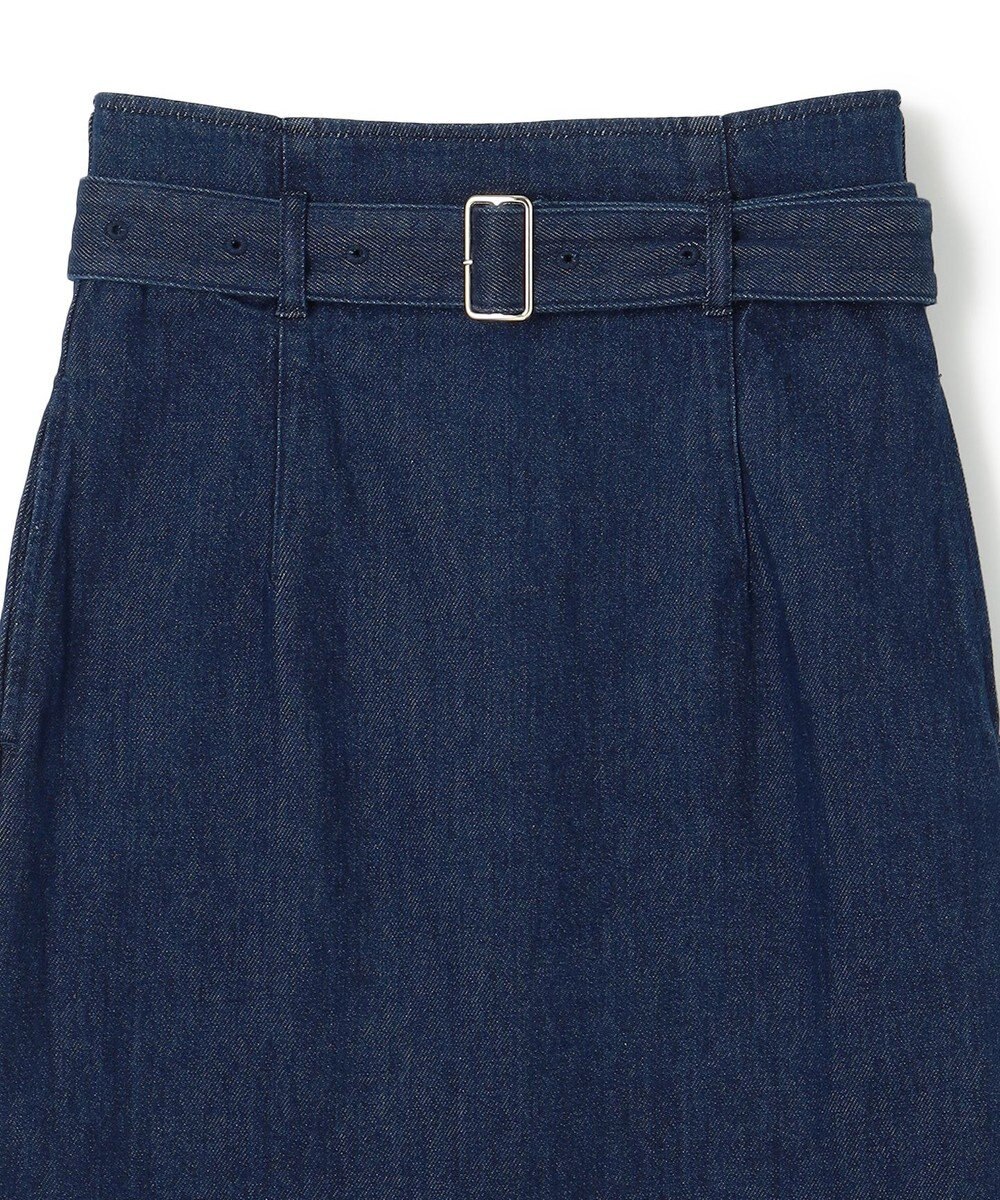 BEIGE， 【洗える・Oggi ８月号掲載】NAVIGLIO / ベルト付きハイウエストデニムスカート 