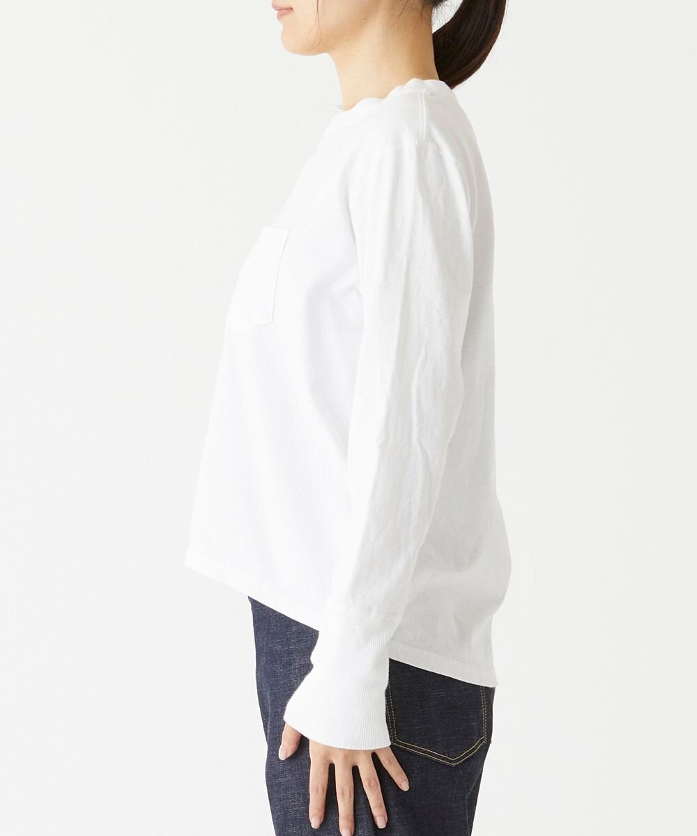 caqu caqu x good on long sleeve pocket tee リラックスフィットポケットTシャツ 