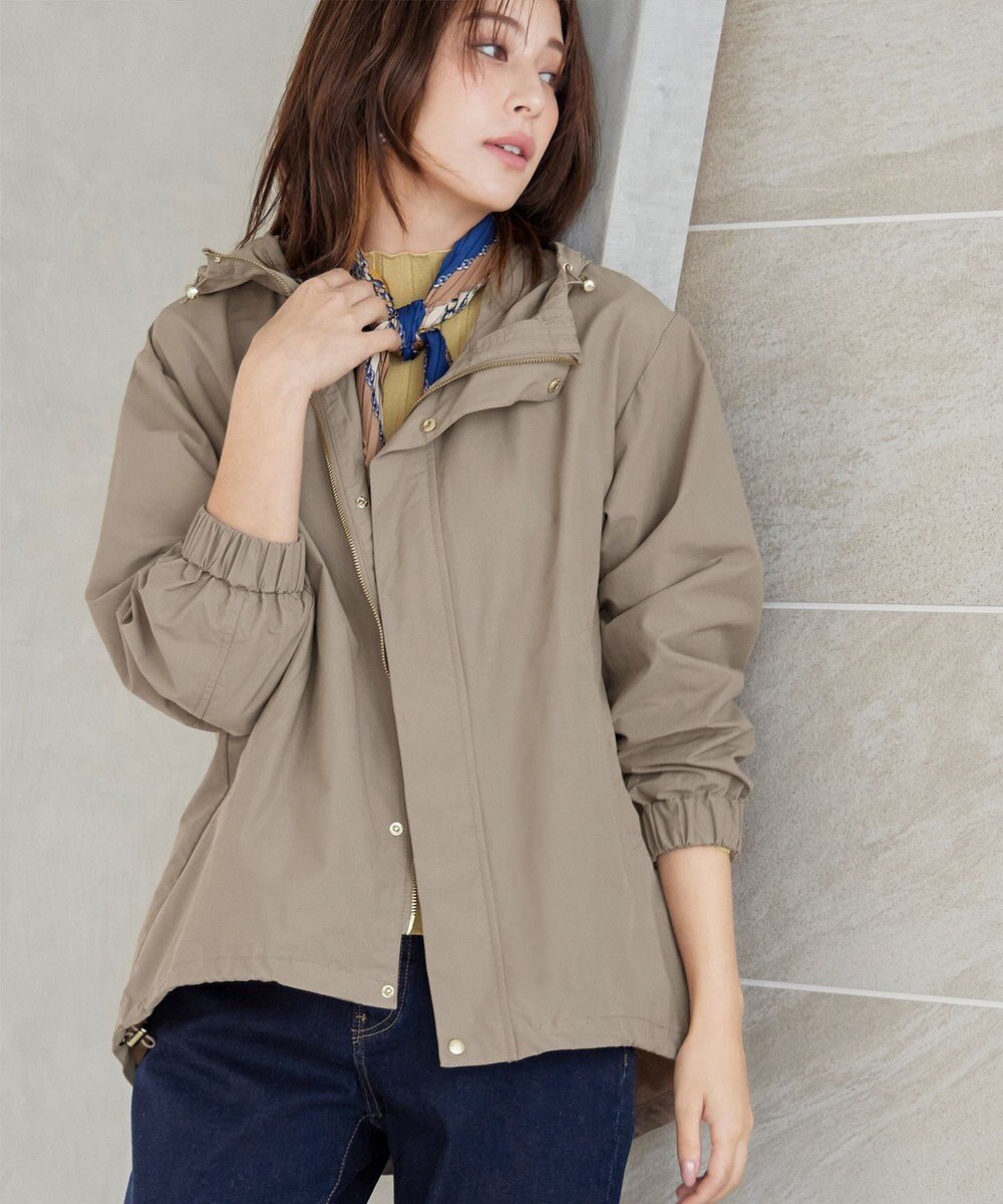 Tiaclasse 【新色追加・洗える】撥水ドロストマウンテンパーカー 