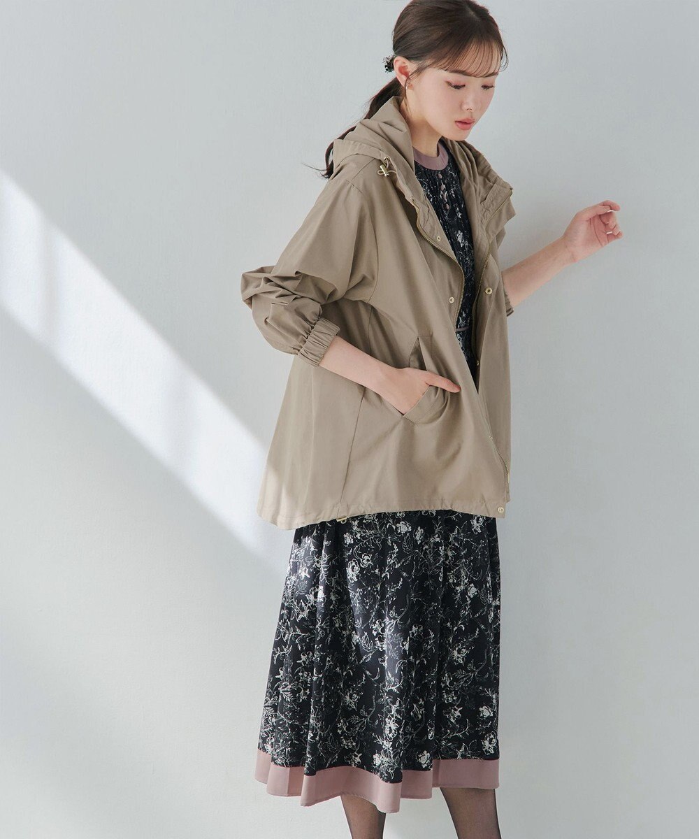 Tiaclasse 【新色追加・洗える】撥水ドロストマウンテンパーカー 