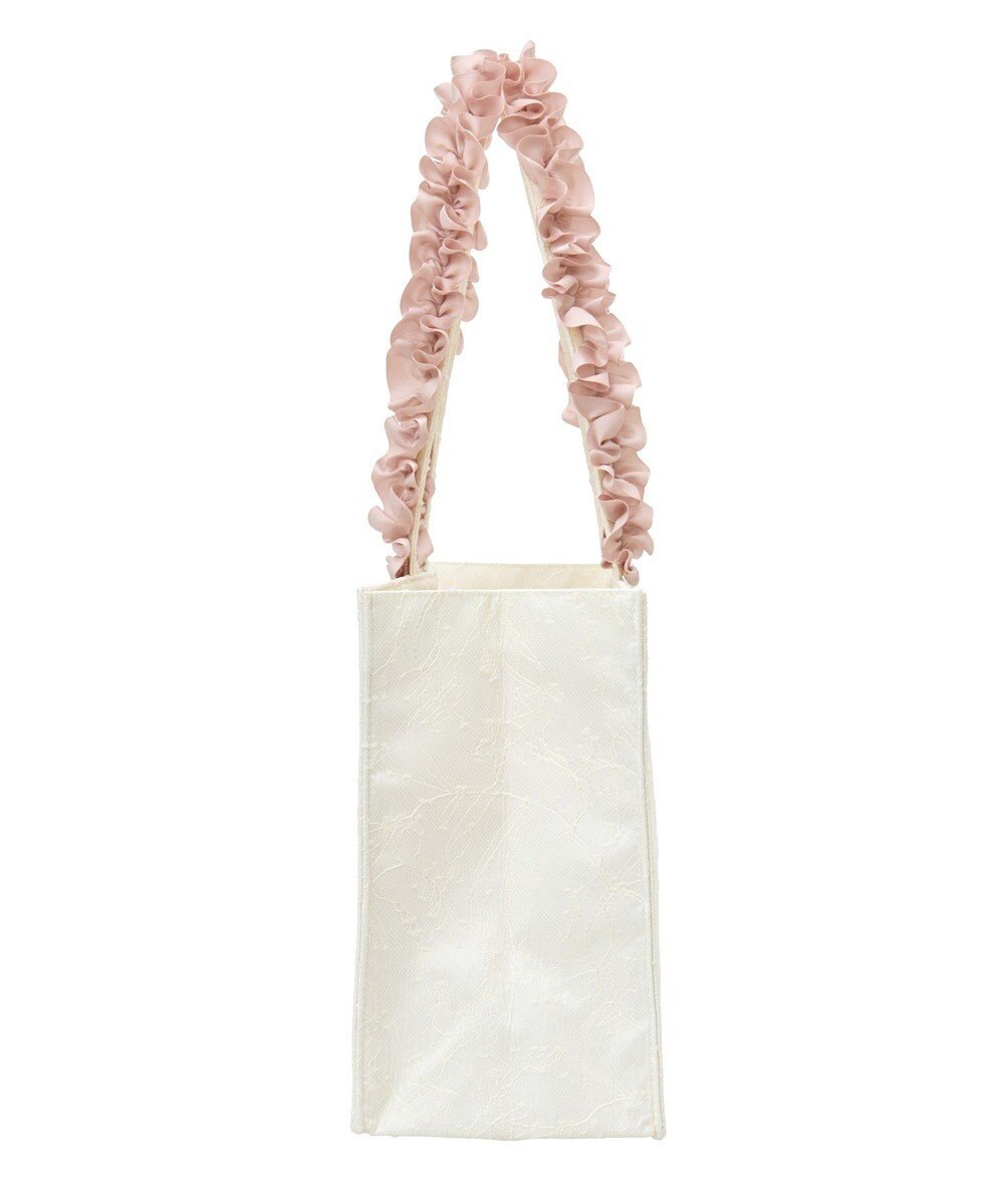 Maison de FLEUR EC限定レースフリルハンドルスクエアトートMバッグ 