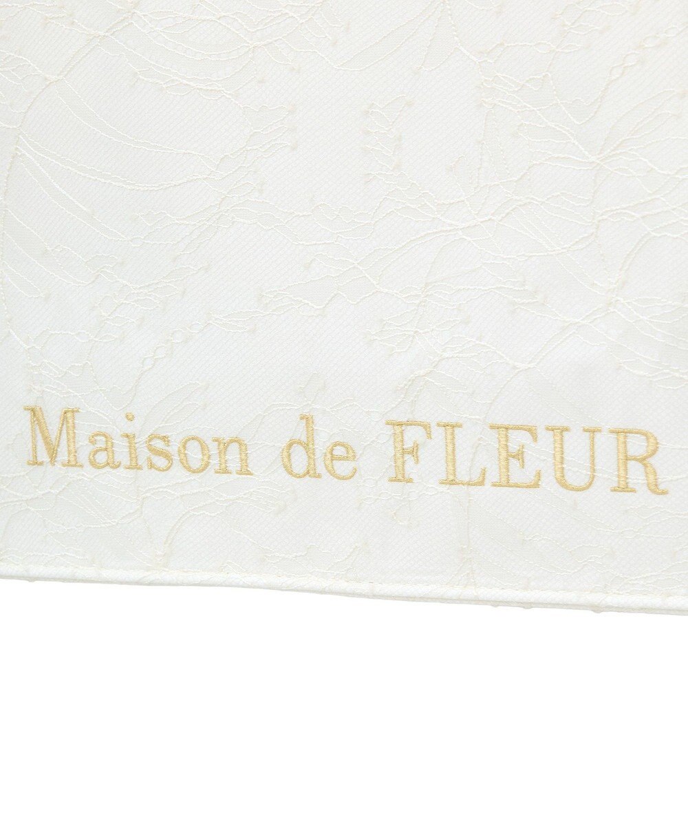 Maison de FLEUR EC限定レースフリルハンドルスクエアトートMバッグ 