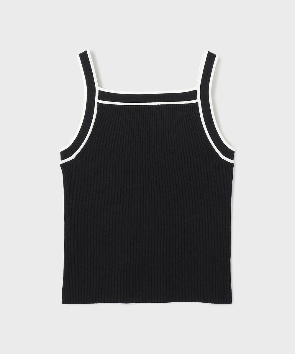 GRACE CONTINENTAL バイカラーリブニットトップ 