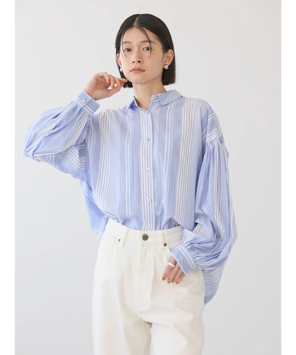 AMERICAN HOLIC ＵＶカット／接触冷感ギャザースリーブブラウス　 